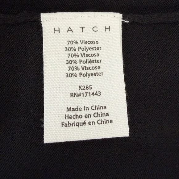 NWT Hatch Maternity The Softsculpt Knit Tee, Black, SIZE: 3 - Picture 4 of 15